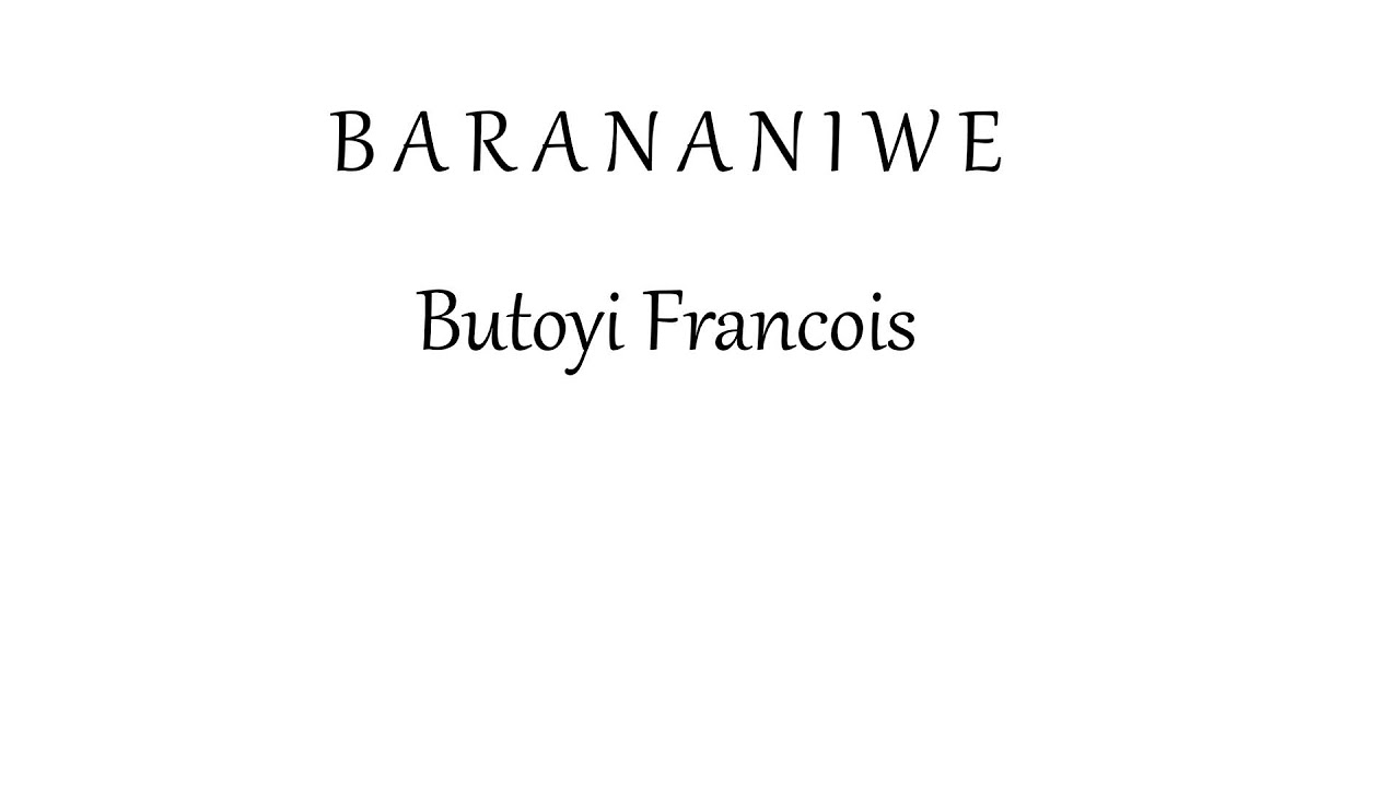 Butoyi Francois  Barananiwe
