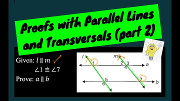 Geometry: Proofs with Parallel Lines and Transversals (part 2)