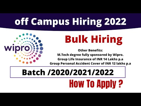 Wipro recruitment 2022 | Wipro job hiring for freshers | Wipro assessment patterns 2022 | job 2022