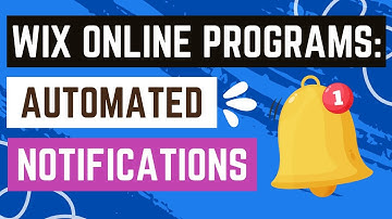 Wix Online Programs: Editing Program Settings (Automated Notifications)