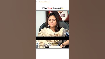 A Very Tricky Question 🌟 Anshika Jain | Upsc Interview