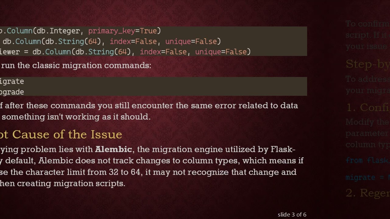 How to Fix flask db migrate Not Updating Column Settings in Your Flask Application