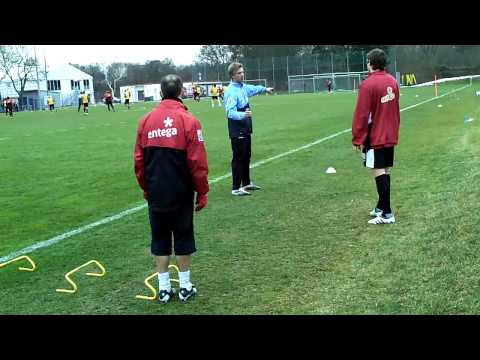 Fuballprofis hautnah beim Training in HD