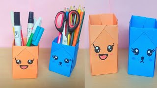 Tempat Pensil-Cara Membuat Tempat Pensil Dari Kertas-Origami