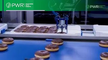 Bakery: Picking and placing donuts, mini-donuts and berliners