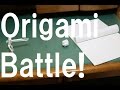 ノートvs折り紙人間！ Origami Battle! -折り紙コマ撮りアニメーション- 【Origami Stop Motion】