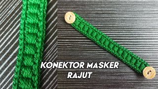 EASY SIMPLE FAST KNITTING MASK CONNECTOR | CROCHET #knitting #crochet #maskconnector #knittingtut...