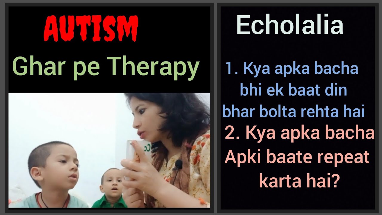 Autism Echolalia Ghar pe Therapy kya apka bacha bhi din bhar