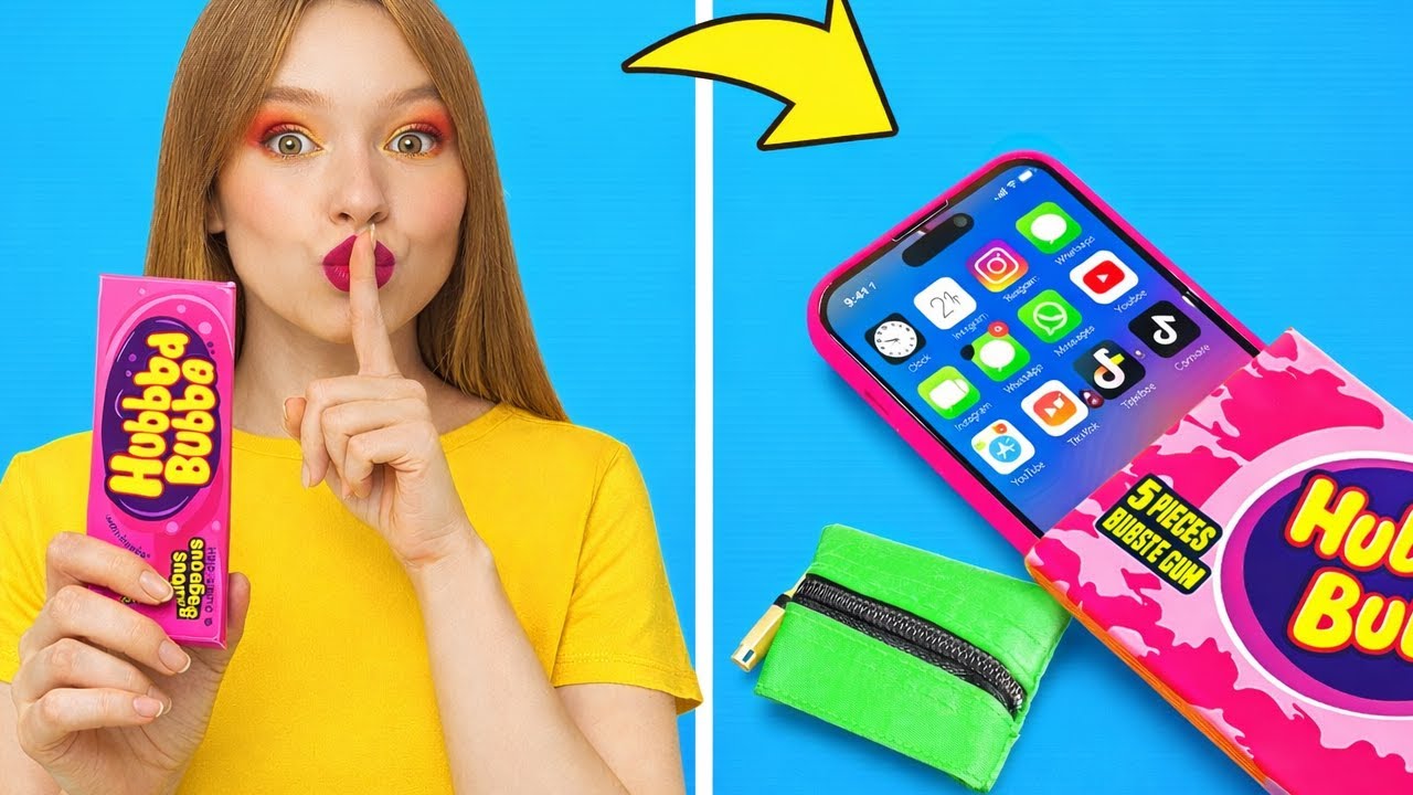 НЕ ПОПАДАЙТЕСЬ! 🤫😂 Самые забавные способы пронести еду и косметику в класс с 123 GO! Planet