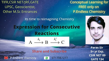 Expression for Consecutive reactions