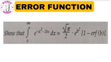 Error Function | Engineering M-2 | Problem 7 | Sppu
