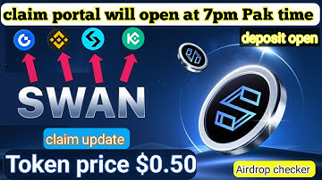 "Swan chain Airdrop"Swan chain token price Airdrop checker & claiming updates