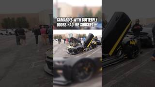 CAMARO’S WITH BUTTERFLY DOORS HAD ME SHOCKED ☠️ #shortsfeed #feed #viral #cars