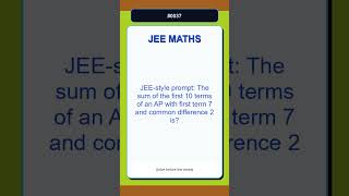 JEE Maths Practice Question 0037 | Sequences and Series | Medium