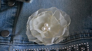 Make a Delicate Fabric Flower Brooch - DIY Style - Guidecentral