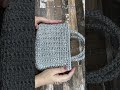 【Crochet】【PEカラーテープ シルバー】【ラ•メール Bag】【シルバーで魅せる かぎ針編みの高見え Bag】 #hikaママ＃Crochet