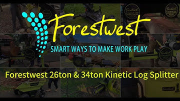 Forestwest Most Powerful Kinetic Log Splitter - 26ton Electric & 34ton Petrol.