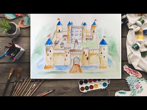 Урок Изо И Окружающего Мира: Рисуем Средневековый Замок. Как Нарисовать Средневековый Замок