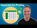 🖨️ How to Break Google Sheets into Separate Pages for Printing
