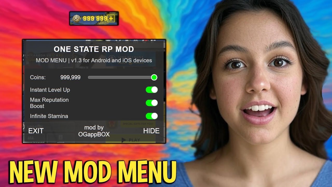 One State RP Hack - Unlimited Coins MOD Menu! - YouTube