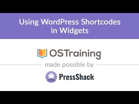 WordPress Development, Lesson #30: Using WordPress Shortcodes in Widgets