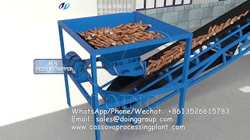 3D running video of garri processing machine in garri processing plant