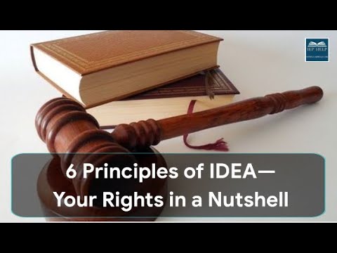 6 Principles of IDEA: Your Rights in a Nutshell