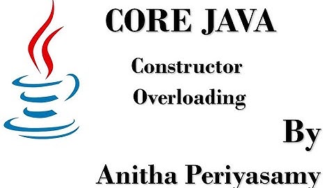 Constructor overloading  & Constructor chaining - Java Programming
