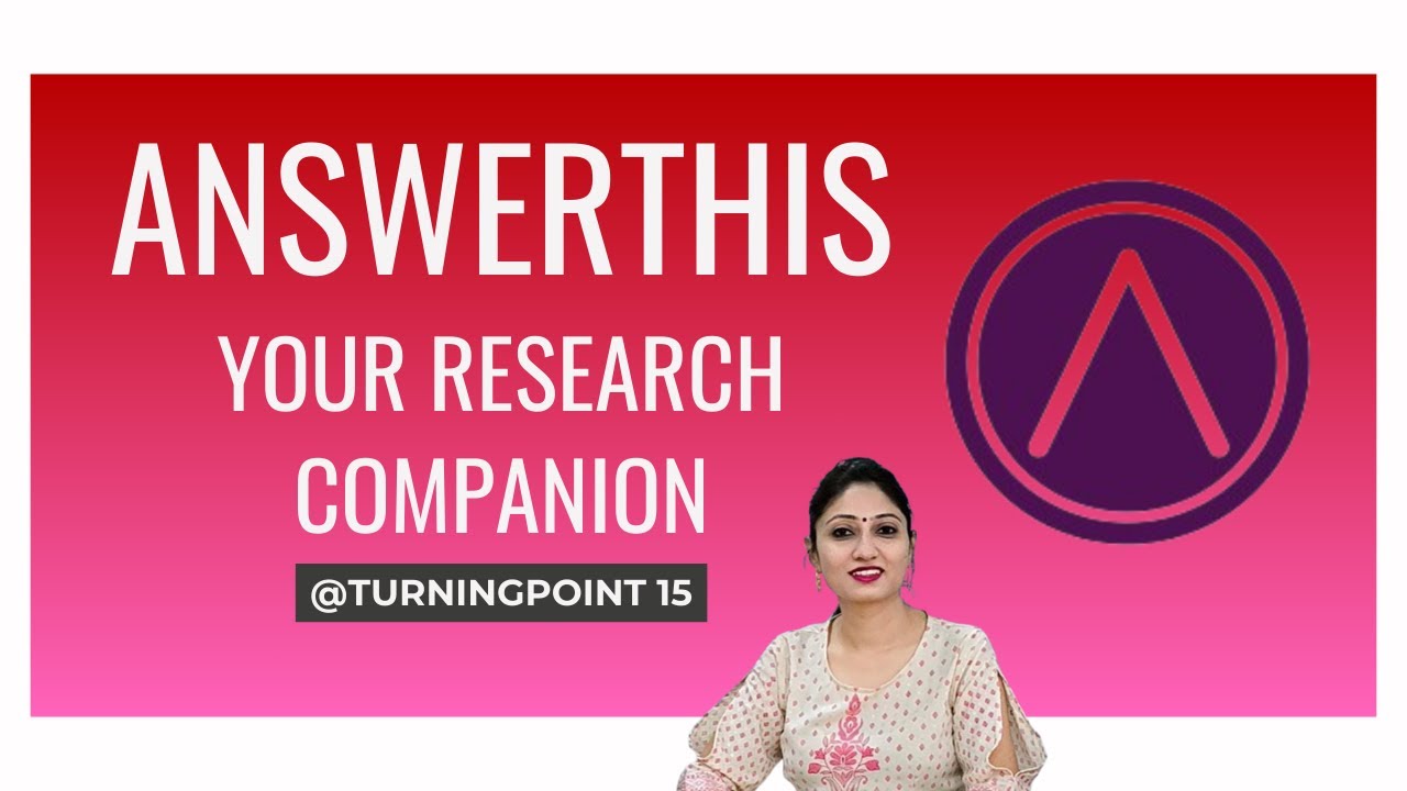 Instantly Generate Answers, Insights, and Research with #AnswerThis AI Tool | @turningpoint15