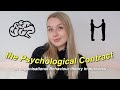 an intro to THE PSYCHOLOGICAL CONTRACT in the workplace