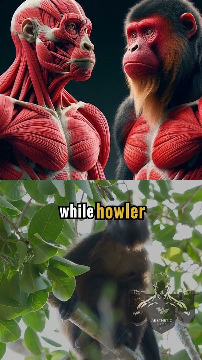 MUSCLES OF A HOWLER MONKEY #foryou #curiosity #animals #fitness #body # ...