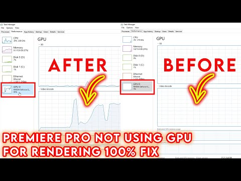 How to Fix Premiere Pro not using GPU ACCELERATION for Rendering | GPU not working | CUDA 2021