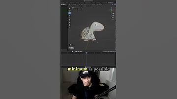 Improving 3D Model Fluidity: Minimize Separate Objects - game character in Blender - 3.4 Dino Turtle