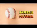 🔴 DIY How to Make a BASEBALL - Polymer Clay, plastilina and Fondant Tutorial