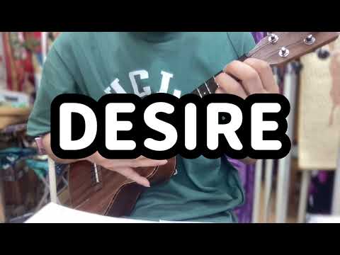 DESIRE〜ウクレレソロ（楽譜参考動画）中森明菜　TAB譜　タブ譜　ソロウクレレ　ukulele