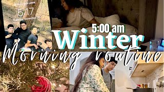 WINTER MORNING ROUTINE  OF A STAY AT HOME MOM | RAW MORNING ROUTINE #Day1