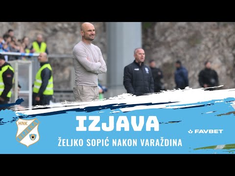 Željko Sopić nakon Varaždina - 25. kolo (2023./2024.)