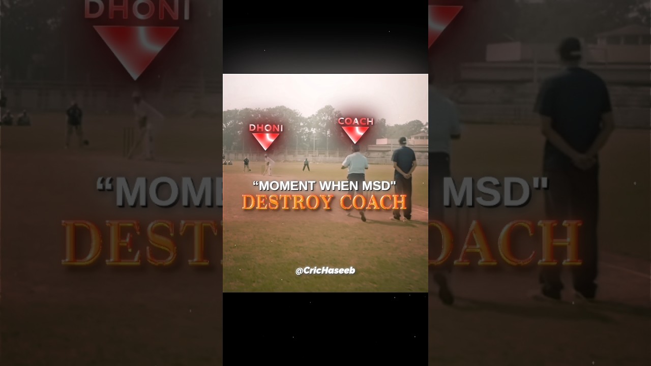 Msd Destroy Coach ☠️🔥 #cricketwithanamnor