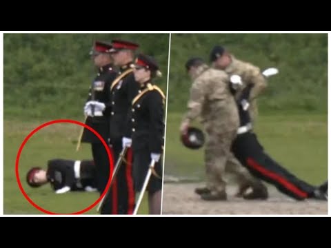 Soldier FAINTS during Coronation ceremony at Cardiff Castle