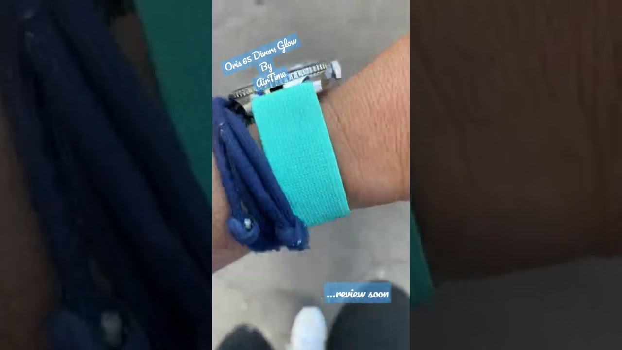 Oris 65 Divers Glow with a Tiffany Strap…