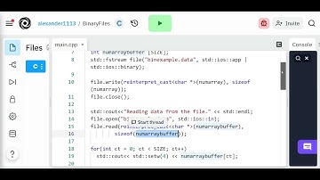 Advanced Programming Concepts using C++ - Reading and Writing from Binary Files Part 3