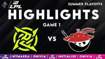 NIP vs AL Highlights Game 1 | LPL Playoffs 2025 | Ninjas in Pyjamas vs Anyone