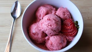 Easy Strawberry Ice Cream Recipe | No Churn Ice Cream | The Sweetest Journey