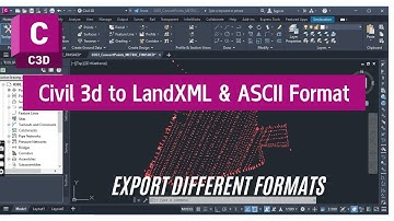 3.5 How to Export Data to LandXML and ASCII Format Files in AutoCAD Civil 3d | Advance Civil 3d