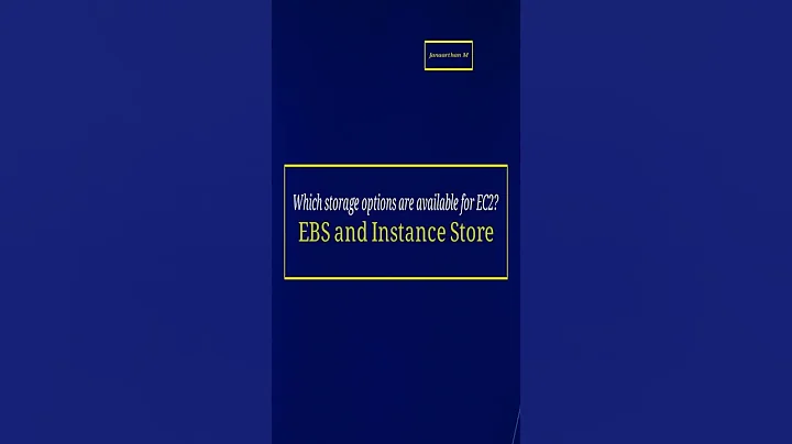 EC2 Storage Options: EBS vs Instance Store