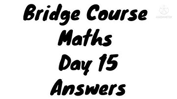 10th Class Bridge Course Maths Day 15 Answers||Please Subscribe My Channel 🙏🙏