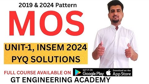  MECHANICS OF STRUCTURE INSEM 2024 SOLVED PAPER | MOS | SPPU PYQ SOLUTIONS