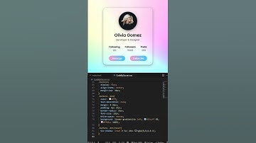 🧑‍💼 Profile Card UI Design using HTML & CSS #webdevelopment #coding #htmlcss #shorts