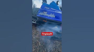 Can’t beat the sound of a greasy triple snowmobile! This Yamaha mountain max is gonna rip #shorts