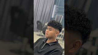 Straight to Curly Hair #perm #transformation #hair #shortsfeed